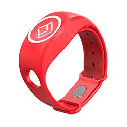 SILICONE WRISTBAND FOR xMOB UNIT, RED