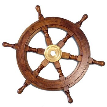 Foto - DECORATIVE SHIP`S WHEEL, 45 cm