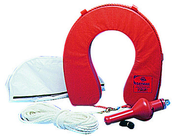 Foto - ACCESSORIZED HORSESHOE LIFEBUOY, BLUE