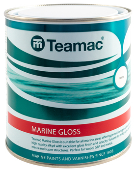 Foto - ДЕКОРАТИВНАЯ КРАСКА- TEAMAC MARINE GLOSS, ВСЕ RAL ЦВЕТА, 1 л