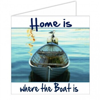 NAUTICAL GREETING CARD- HOME IS..