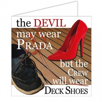 NAUTICAL GREETING CARD- THE DEVIL MAY..