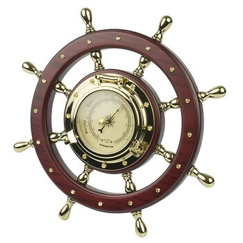 Foto - SHIPS WHEEL BAROMETER