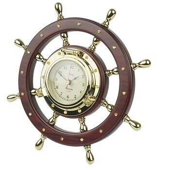 Foto - SHIPS WHEEL CLOCK