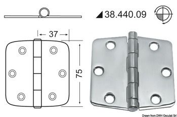 Foto - HING, R/V, 74 x 75 x 2 mm