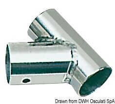 Foto - PULPIT T-JOINT, 60°, 22 mm S/S