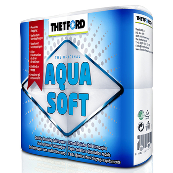 SOFT, ORGANIC CAMPING TOILET PAPER - THETFORD AQUA SOFT 4 PACK