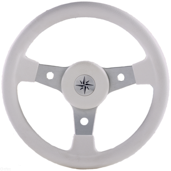 Foto - STEERING WHEEL, 310 mm, DELFINO, WHITE