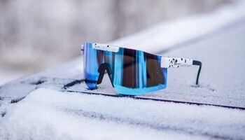 Foto - SUNGLASSES AMOQ WHITE SPLASH/BLUE MIRROR