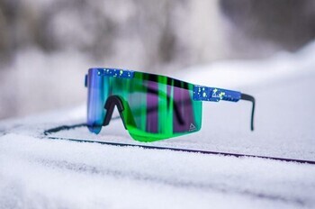 Foto - SUNGLASSES AMOQ BLUE SPLASH/GREEN MIRROR 