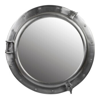 Foto - PORTHOLE MIRROR- DARK PEWTER, 46 cm