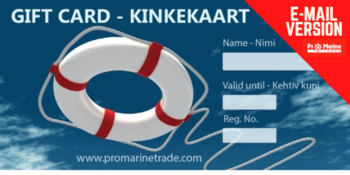 Foto - ВИРТУАЛЬНАЯ ПОДАРОЧНАЯ КАРТА PRO MARINE TRADE- 100 EUR