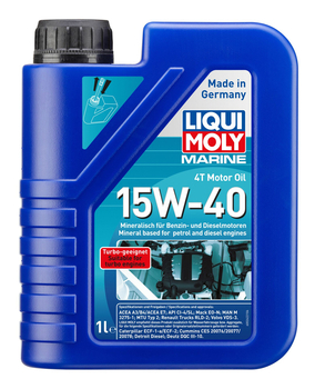 Foto - MARINE ENGINE OIL - LIQUI MOLY, 4T, 15W-40, 1 l