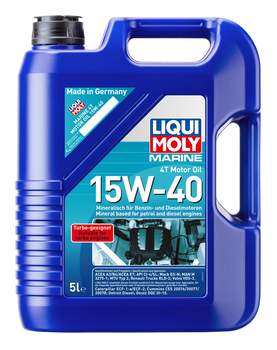 Foto - MARINE ENGINE OIL - LIQUI MOLY, 4T, 15W-40, 5 l