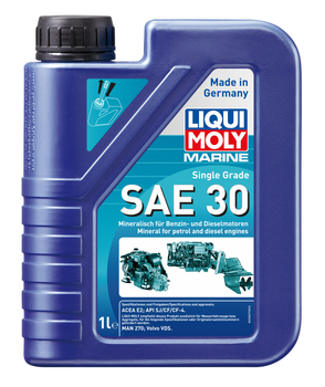 Foto - MARINE ENGINE OIL - LIQUI MOLY, SAE30, 1 l