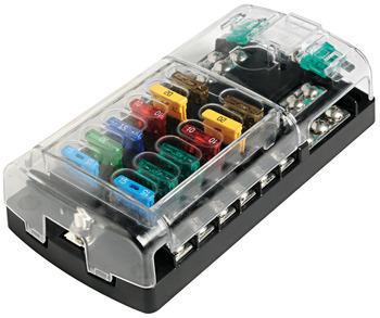 Foto - POLYCARBONATE FUSE HOLDER BOX, 12 OUTPUTS